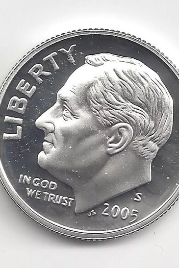 2005 90% SILVER PROOF ROOSEVELT DIME