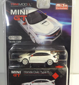 MINI GT #10 CHAMPIONSHIP WHITE HONDA CIVIC TYPE R
