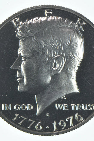 1976-S BI-CENTENNIAL CLAD PROOF KENNEDY HALF DOLLAR