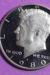 1980-S CLAD PROOF KENNEDY HALF DOLLAR