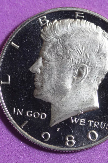 1980-S CLAD PROOF KENNEDY HALF DOLLAR