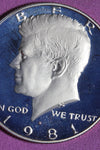 1981-S CLAD PROOF KENNEDY HALF DOLLAR