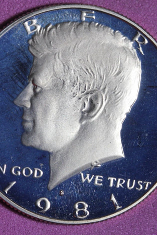 1981-S CLAD PROOF KENNEDY HALF DOLLAR