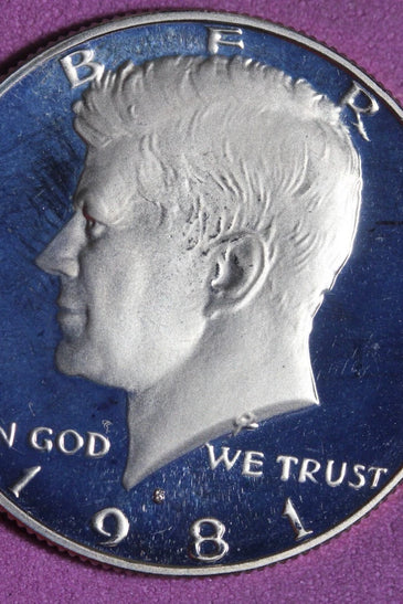 1981-S CLAD PROOF KENNEDY HALF DOLLAR