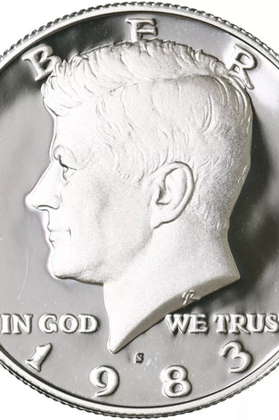 1983-S CLAD PROOF KENNEDY HALF DOLLAR