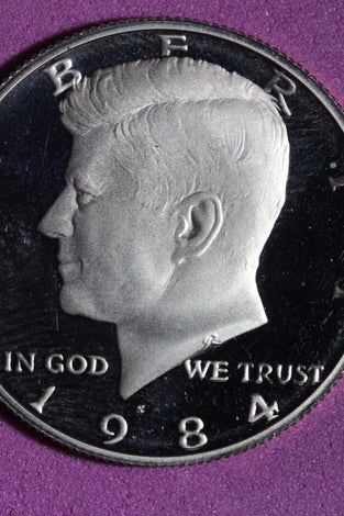 1984-S CLAD PROOF KENNEDY HALF DOLLAR
