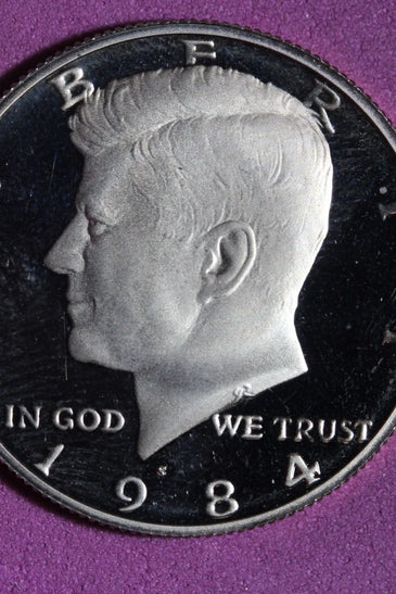 1984-S CLAD PROOF KENNEDY HALF DOLLAR