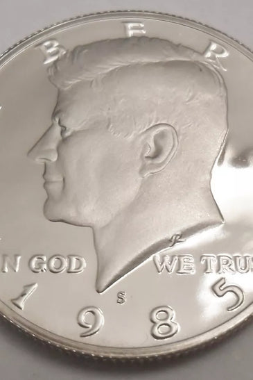 1985-S CLAD PROOF KENNEDY HALF DOLLAR