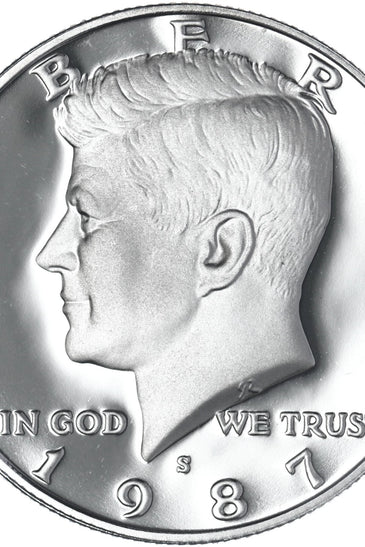 1987-S CLAD PROOF KENNEDY HALF DOLLAR