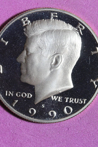 1990-S CLAD PROOF KENNEDY HALF DOLLAR