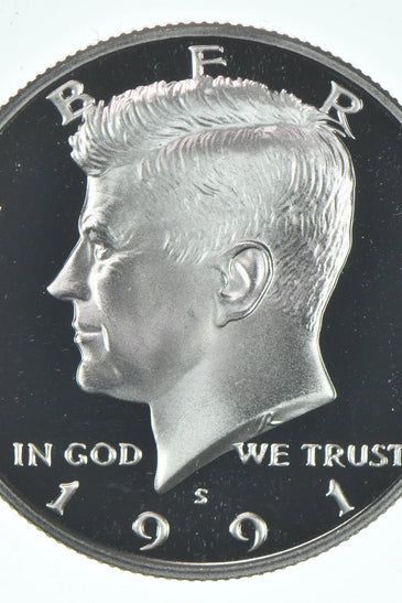 1991-S CLAD PROOF KENNEDY HALF DOLLAR