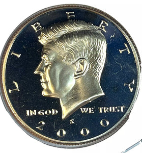 2000-S CLAD PROOF KENNEDY HALF DOLLAR