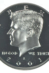 2001-S CLAD PROOF KENNEDY HALF DOLLAR