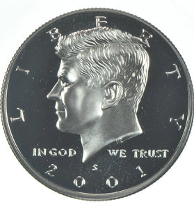 2001-S CLAD PROOF KENNEDY HALF DOLLAR