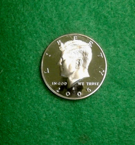 2005-S CLAD PROOF KENNEDY HALF DOLLAR