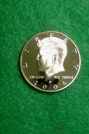 2005-S CLAD PROOF KENNEDY HALF DOLLAR