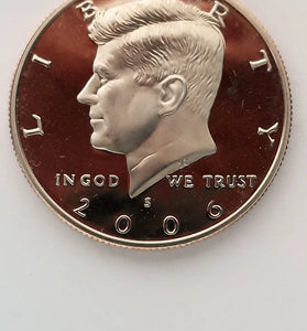 2006-S CLAD PROOF KENNEDY HALF DOLLAR