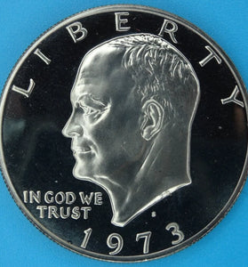 1973-S  CLAD PROOF EISENHOWER DOLLAR