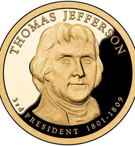 2007-S PROOF THOMAS JEFFERSON PRESIDENTIAL DOLLAR