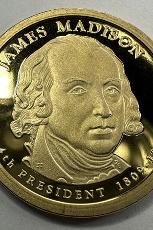 2007-S PROOF JAMES MADISON PRESIDENTIAL DOLLAR