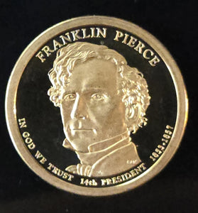 2010-S PROOF FRANKLIN PIERCE PRESIDENTIAL DOLLAR
