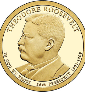 2013-S PROOF THEODORE ROOSEVELT PRESIDENTIAL DOLLAR