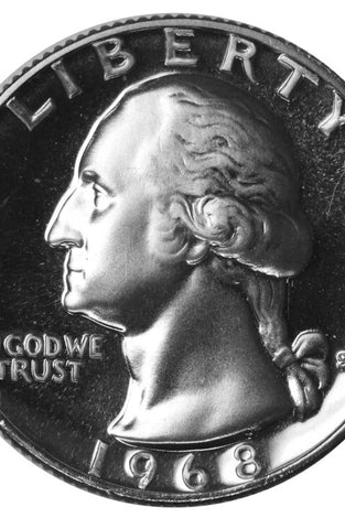 1968-S PROOF WASHINGTON QUARTER