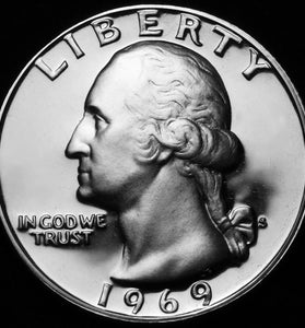 1969-S PROOF WASHINGTON QUARTER