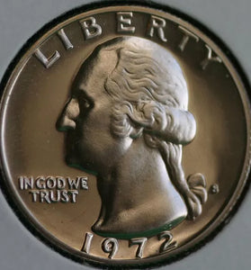 1972-S CLAD PROOF WASHINGTON QUARTER