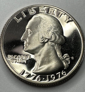 1976-S CLAD PROOF BI-CENTENNIAL WASHINGTON QUARTER