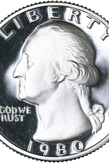 1980-S CLAD PROOF WASHINGTON QUARTER