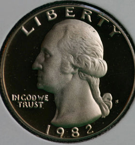 1982-S CLAD PROOF WASHINGTON QUARTER