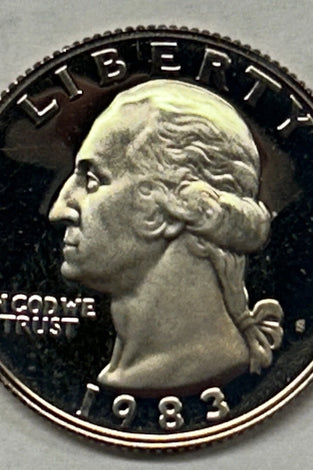 1983-S CLAD PROOF WASHINGTON QUARTER