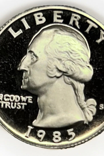 1985-S CLAD PROOF WASHINGTON QUARTER