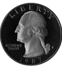 1987-S CLAD PROOF WASHINGTON QUARTER