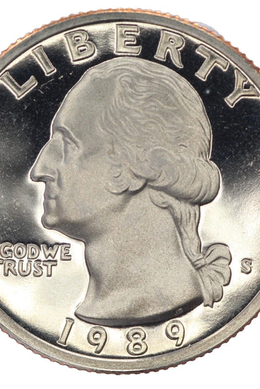1989-S CLAD PROOF WASHINGTON QUARTER