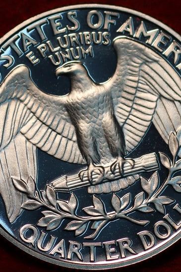 1990-S CLAD PROOF WASHINGTON QUARTER