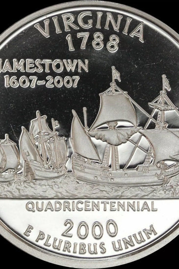 2000-S CLAD PROOF VIRGINIA STATE QUARTER