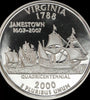 2000-S CLAD PROOF VIRGINIA STATE QUARTER