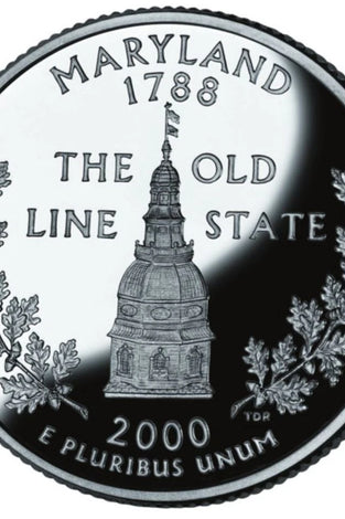 2000-S CLAD PROOF MARYLAND STATE QUARTER