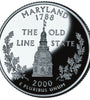 2000-S CLAD PROOF MARYLAND STATE QUARTER