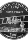 2001-S CLAD PROOF NORTH CAROLINA STATE QUARTER