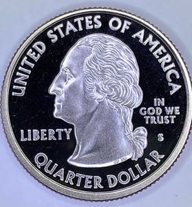 2002-S CLAD PROOF OHIO STATE QUARTER