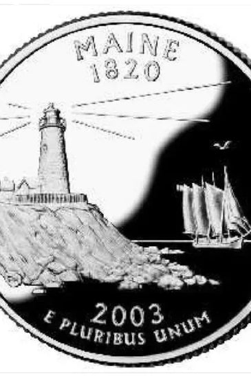 2003-S CLAD PROOF MAINE STATE QUARTER