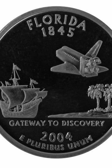 2004-S CLAD PROOF FLORIDA STATE QUARTER