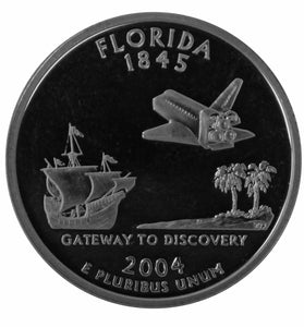 2004-S CLAD PROOF FLORIDA STATE QUARTER