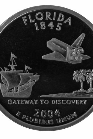 2004-S CLAD PROOF FLORIDA STATE QUARTER