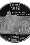 2004-S CLAD PROOF IOWA STATE QUARTER