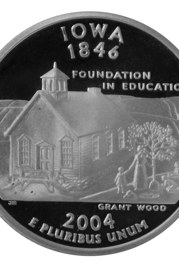 2004-S CLAD PROOF IOWA STATE QUARTER