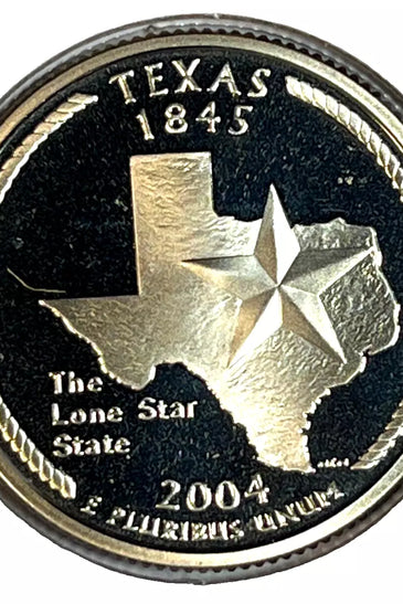2004-S CLAD PROOF TEXAS STATE QUARTER